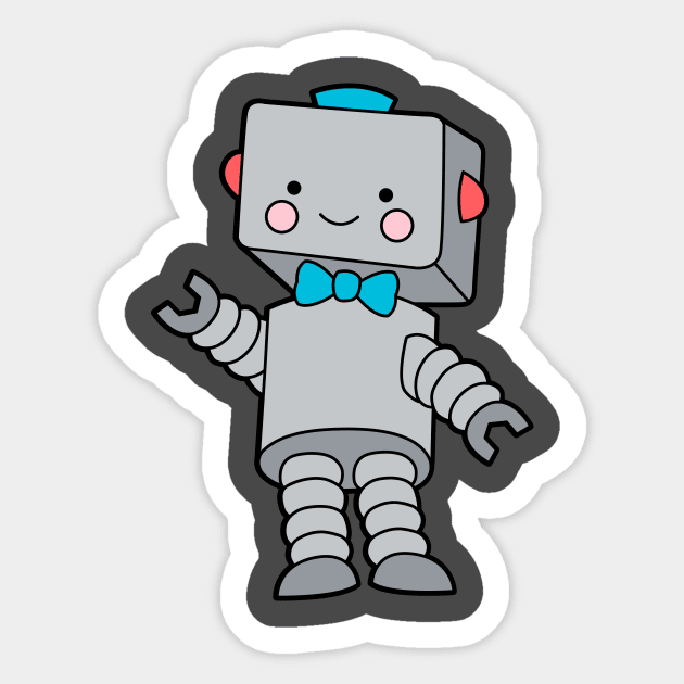 Too Cute To Compute Sticker by LuxCups